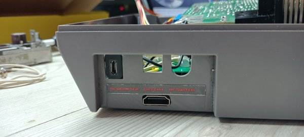 Blue LED Consola NES - AV/HDMI Mod + USB power